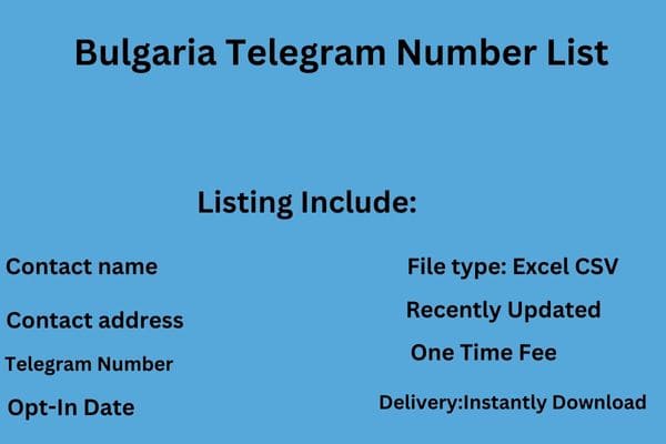 Bulgaria Telegram Number List