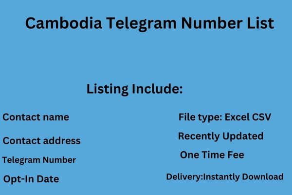 Cambodia Telegram Number List