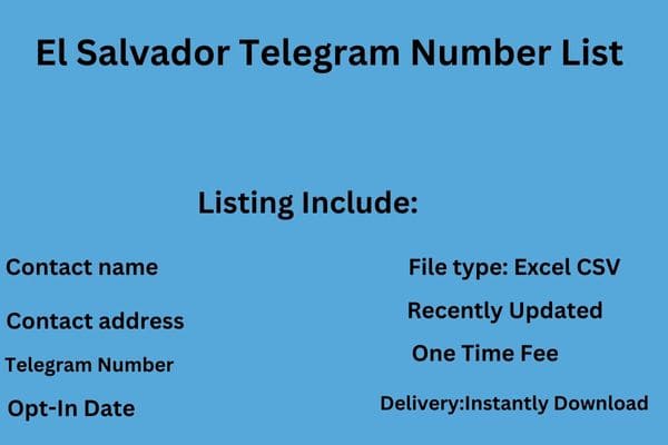 El Salvador Telegram Number List