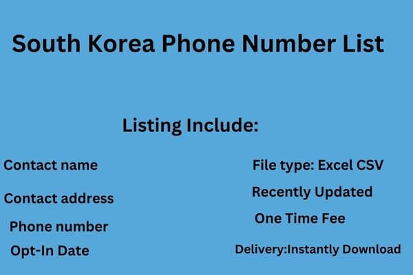 South KoreaPhone Number List