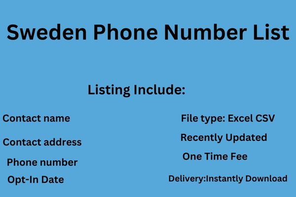 Sweden Phone Number List