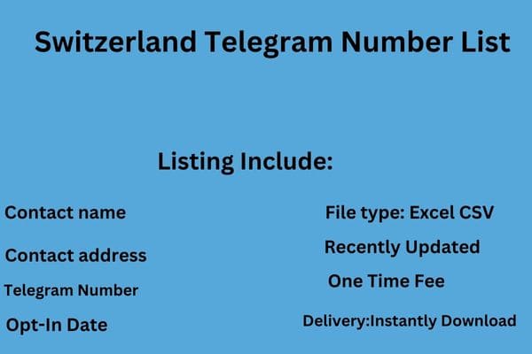 Switzerland Telegram Number List