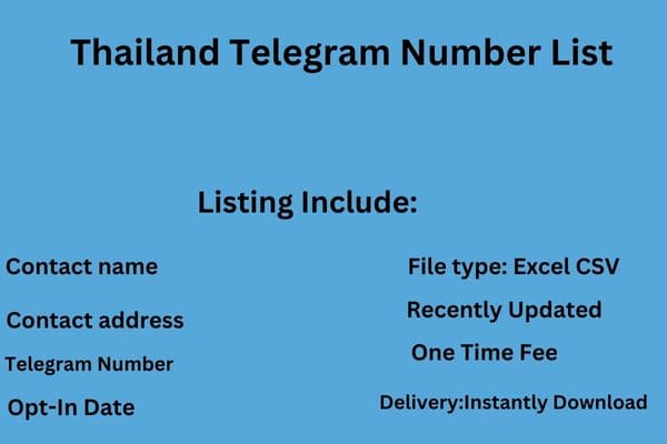 Thailand Telegram Number List Thailand Telegram Number List
