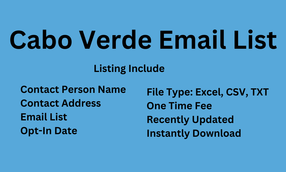 Cabo Verde email list