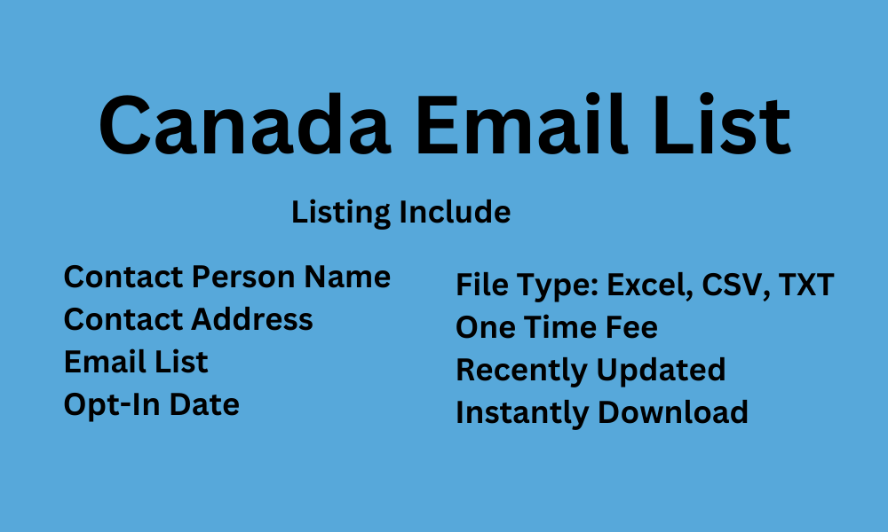 Canada email list