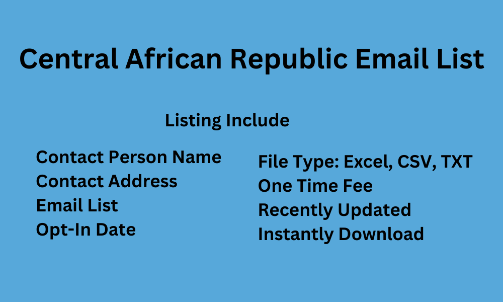 Central African Republic email list