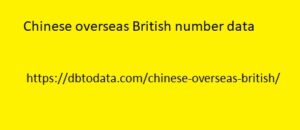 Chinese overseas British number data