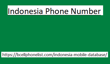 Indonesia Phone Number