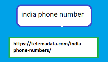 India phone number