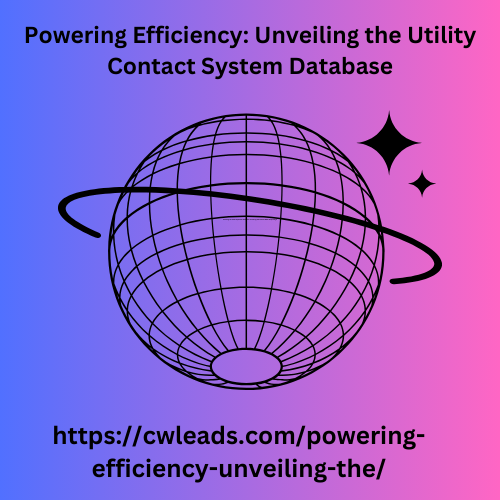 Powering Efficiency: Unveiling the Utility Contact System Database