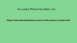 Sri Lanka Phone Number List