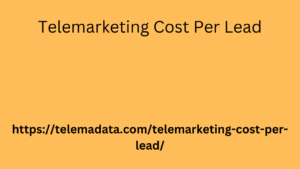 Telemarketing Cost Per Lead