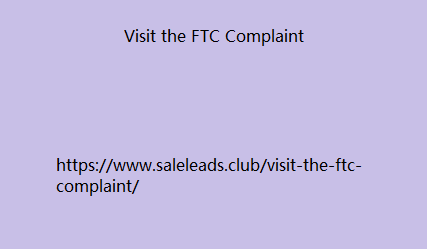 Visit the FTC Complaint