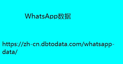 WhatsApp数据