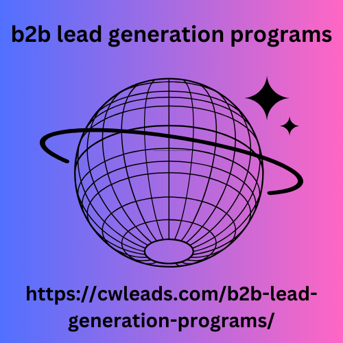 b2b lead generation programs