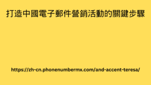 打造中國電子郵件營銷活動的關鍵步驟