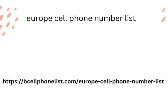 europe cell phone number list